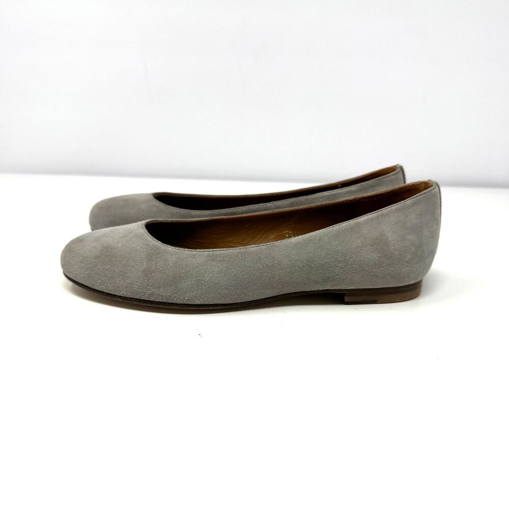 Margaux The Classic Suede Ballet Flats Flint Gray Size 35.5 Minimalist
